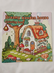Dreamy Wooden House: Coloring Book for Adults and Teens, Bold and Easy Designs