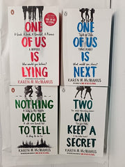 Karen M. McManus 4 Book Bundle Coloured Spredges Editions! One of us is Lying