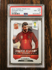 2014 Panini Prizm World Cup Stars 32 Gerard Pique PSA 8