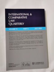 International & Comparative Law Quarterly Vol 74 Part 3 2025 ISSN: 0020-5893
