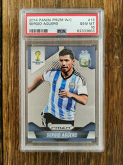 2014 Panini Prizm World Cup 13 Sergio Aguero PSA 10 GEM MINT
