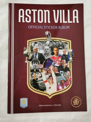 Aston Villa Football Club 150th Anniversary Sticker Album *Empty*