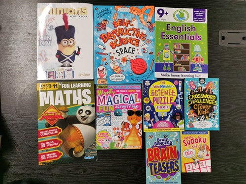 10 Children's Maths, English & Science Activity Books