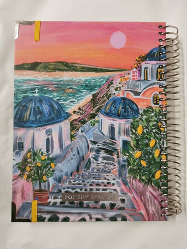 Teacher Planner 25|26- Sunny Escape, Spiral Hardback The Positive Teacher Co B4