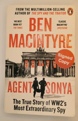 Agent Sonya by Ben MacIntyre (Paperback, 2021) "Signed Bookplate*