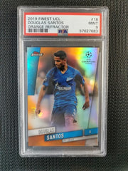 Douglas Santos 2019 Topps Finest UCL Orange Refractor PSA 9 [25]