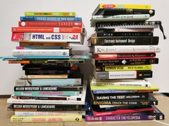 JOBLOT/WHOLESALE New BOX of 50 Non Fiction BOOKS - Textbooks, Business, History