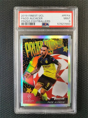 Paco Alcacer 2019 Topps Finest UCL Prized Footballers PSA 9 MINT