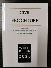 Civil Procedure Third Cumulative Supplement Autumn 2020 | The White Book