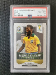 2014 Panini Prizm World Cup Stars Brazil Pele PSA 8 #41