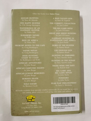 The Hunting Adventures of Me and Joe by Walt Prothero First Edition