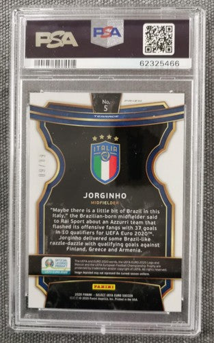 2020 Panini Select UEFA Euro 5 Jorginho Camo Prizm [60/60] PSA 10