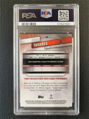 Nuno Tavares 2019 Topps Finest UCL Green Refractor [99] PSA 9