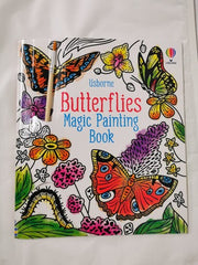 Magic Painting 4 Book Set Garden, Butterflies, Love & Hugs, Easter Eggs+ Brushes