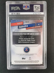 Pablo Sarabia 2019 Topps Finest UCL AUTO - PSA 9