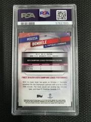 Moussa Dembele Topps Finest UCL 2019 Purple Refractor PSA 9 MINT [250]
