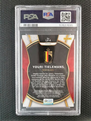 Youri Tielemans 2020 Select UEFA Euro Gold Prizm Unlimited Potential PSA 9 [10]