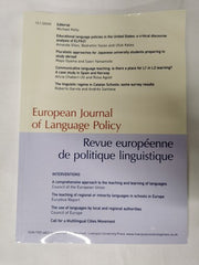 European Journal of Language Policy Kelly, Michael ISSN : 1757-6822