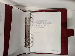 Filofax Norfolk A5 Leather Organiser - Currant