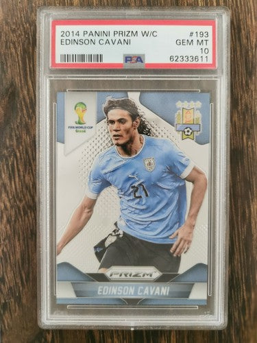 2014 Panini Prizm World Cup 193 Edinson Cavani PSA 10 GEM MINT