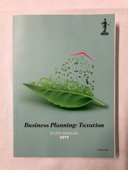 BUSINESS PLANNING TAX STUDY MANUAL 2019 ICAEW