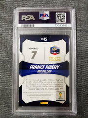 Frank Ribery 2014 Panini Prizm World Cup Stars 15 BLUE/RED WAVE PRIZM PSA 8