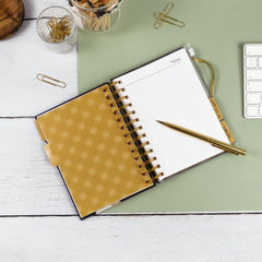 Claire Coxon Art Deco 2026 Organiser Diary | Hardback Weekly Planner with Tabs,