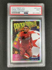 Virgil van Dijk 2019 Topps Finest UCL Prized Footballers PSA 9
