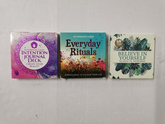 Set of 3 Packs of Daily Mindfulness, Belief & Intentions Ritual Cards