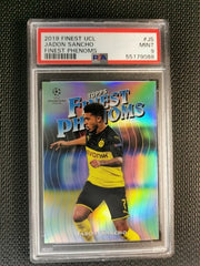 Jadon Sancho Topps Finest UCL 2019 Finest Phenoms PSA 9