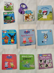 9 x Baby Books, Pets, Touchy Feely, Peppa, Mirror baby!