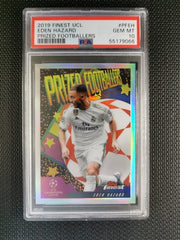 2019 Topps Finest UCL Eden Hazard Prized Footballer PSA10