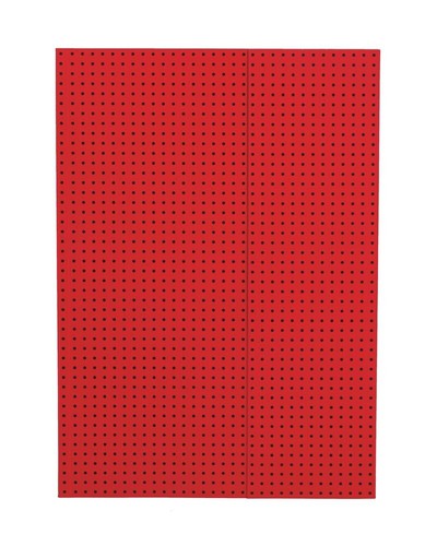 Red on Black (Circulo) A4 Lined Notebook
