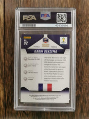 2014 Panini Prizm World Cup 82 Karim Benzema PSA 9 MINT