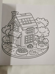 Dreamy Wooden House: Coloring Book for Adults and Teens, Bold and Easy Designs
