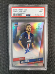 Pablo Sarabia 2019 Topps Finest UCL AUTO - PSA 9