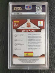 2014 Panini Prizm World Cup Sergio Ramos PSA 9 BLUE/RED Wave Prizm #172