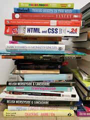 JOBLOT/WHOLESALE New BOX of 50 Non Fiction BOOKS - Textbooks, Business, History