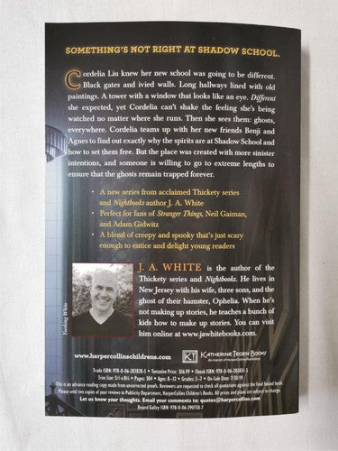 Shadow School #1: Archimancy by J. A. White LIMITED EDITION PROOF PAPERBACK