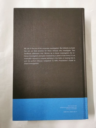 The ACi Corporate Investigatorâs Handbook 1st Edition