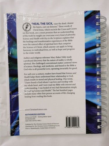 Science and Health with Key to the Scriptures By Mary Baker Eddy Sterling Spiral