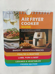 Air Fryer Cooker Guide, Cooking Times Cheat sheet with Magnet