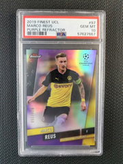 Marco Reus Topps Finest UCL 2019 Purple Refractor PSA 10 GEM MINT [250]