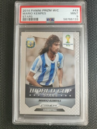 2014 Panini Prizm World Cup Stars Mario Kempes PSA 9 #43