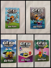 Cat Kid Comic Club Series Collection 5 Books Set By Dav Pilkey (Hardback)