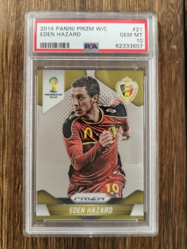 2014 Panini Prizm World Cup 21 Eden Hazard PSA10 GEM MINT