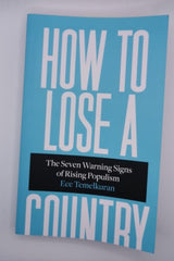 How to Lose a Country by Ece Temelkuran LIMITED EDITION PROOF PAPERBACK