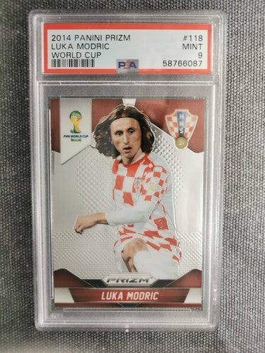 2014 Panini Prizm World Cup Croatia Luka Modric PSA 9 #118