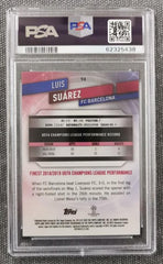 Luis Suarez 2019 Finest UEFA Champions League #94 PSA 10 GEM MT
