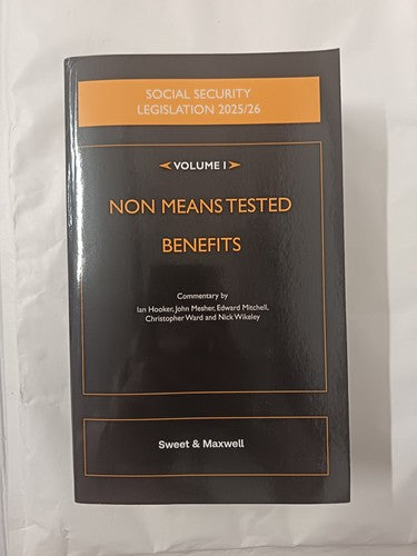 Social Security Legislation 2025/26. Volume I
